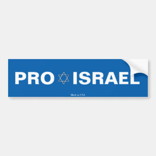Coche Favorable pegatina para el parachoques de Israel