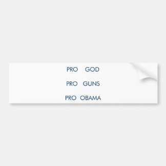 Coche favorable pegatina para el parachoques de obama y