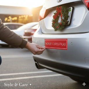 Coche Feliz Navidad Pegatina Festejo Navideño Para Parac