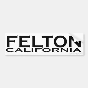 Coche Felton, pegatina para el parachoques de CA