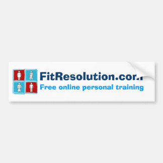 Coche ¡FitResolution - pegatina para el parachoques!