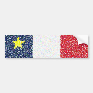 Coche Flag_of_Acadia puntea a la pegatina para el
