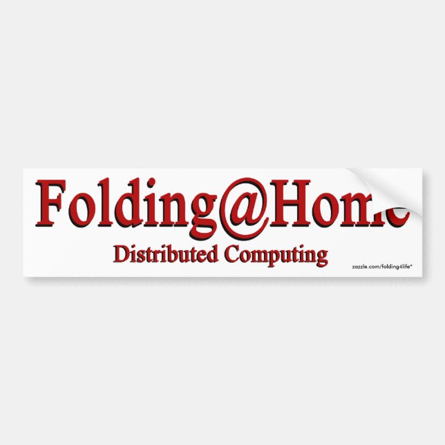 Coche Folding@Home - pegatina para el parachoques (Frente)