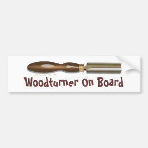 Coche Formón Roughing Woodturner a bordo pegatina para