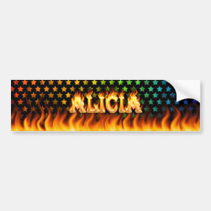 Coche Fuego real de Alicia y diseño de la pegatina para