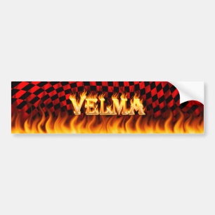 Coche Fuego real de Velma y diseño de la pegatina para