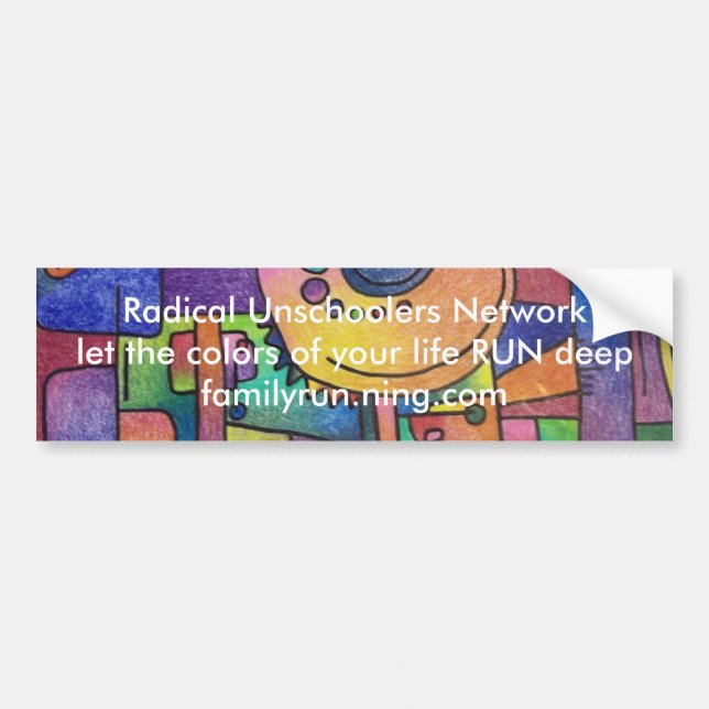 Coche FUNCIONE CON a la pegatina para el parachoques (Frente)