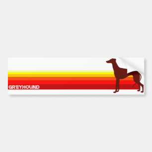 Coche Galgo con la pegatina para el parachoques de las