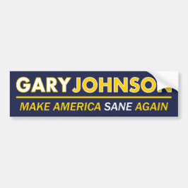 Coche Gary Johnson hace América a la pegatina para el
