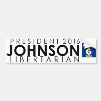 Coche Gary Johnson para el presidente pegatina para el