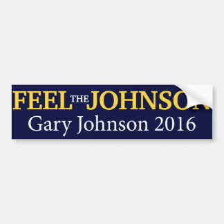 Coche Gary Johnson - sienta a la pegatina para el