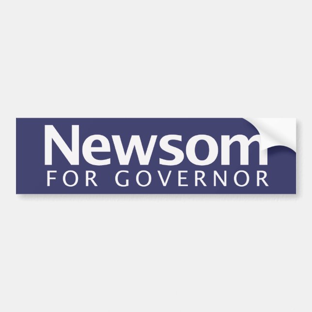 Coche Gavin Newsom para la pegatina para el parachoques (Frente)