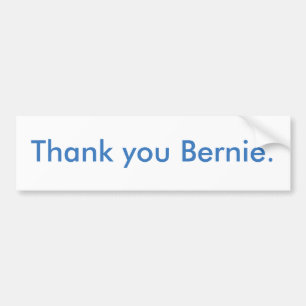 Coche Gracias pegatina para el parachoques de Bernie