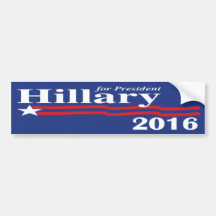 Coche Hillary Clinton para el presidente pegatina para