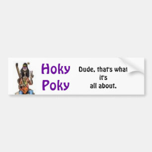 Coche HokyPoky, pegatina para el parachoques del tipo