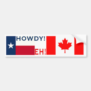 Coche Howdy Eh pegatina para el parachoques