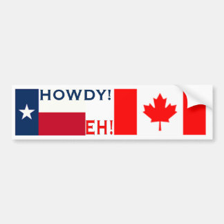 Coche Howdy Eh pegatina para el parachoques