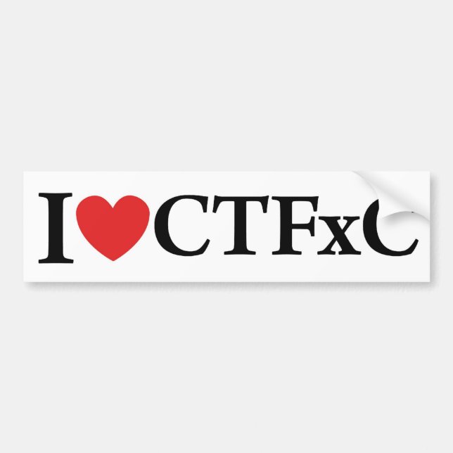 Coche I pegatina para el parachoques de CTFxC del (Frente)