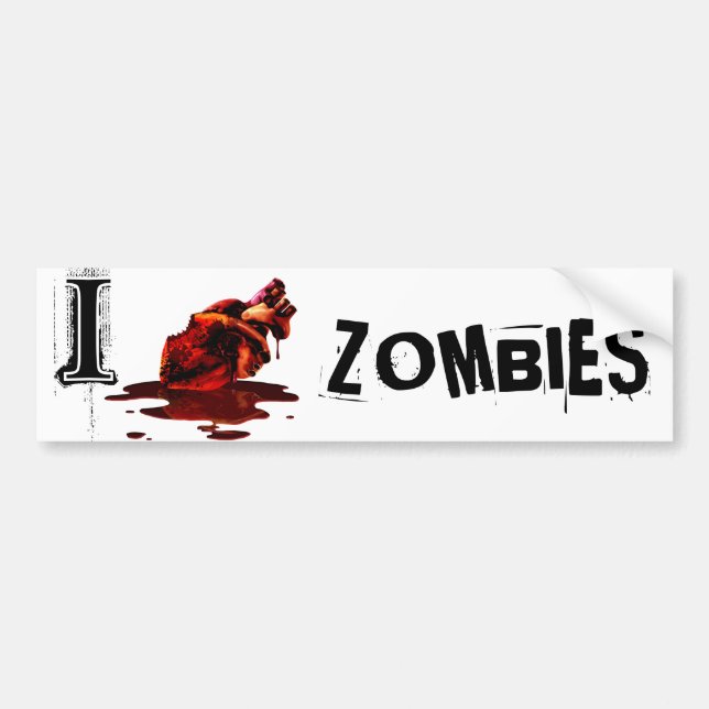 Coche I ZOMBIS del CORAZÓN - pegatina para el (Frente)