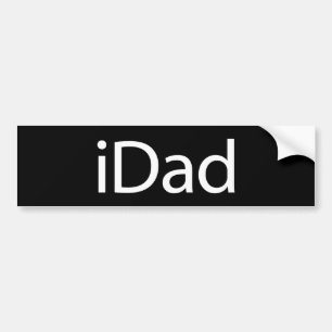 Coche iDad (i Dad) - Una pegatina parachoques para el au