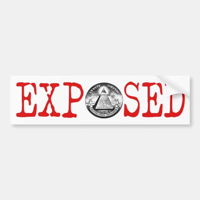 Coche Illuminati expuso a la pegatina para el (Frente)