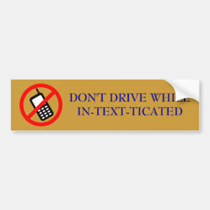 Coche IN-TEXT-TICATED - pegatina para el parachoques