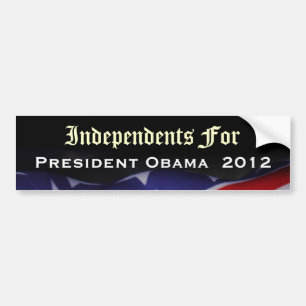 Coche Independientes para el pegatina 2012 de presidente