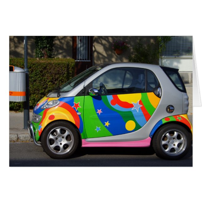 Coche inteligente colorido (Anverso (Horizontal))