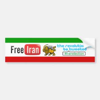 Coche Irán libre: Pegatina para el parachoques de la