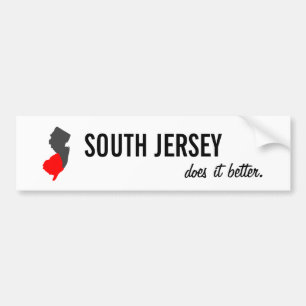 Coche "Jersey del sur mejora" a la pegatina para el