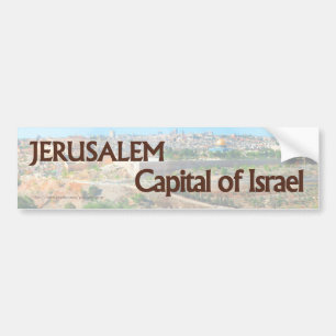 Coche Jerusalén ES la capital de la pegatina para el