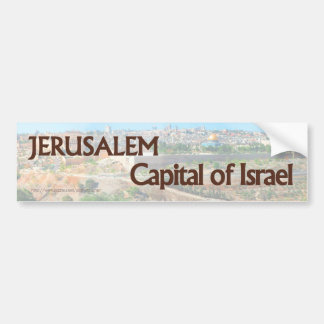 Coche Jerusalén ES la capital de la pegatina para el