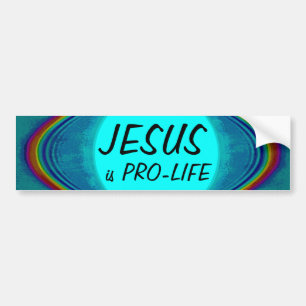 Coche Jesús es pegatina para el parachoques