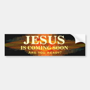 Coche JESÚS ESTÁ VINIENDO PRONTO pegatina para el