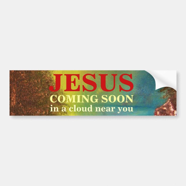 Coche JESÚS QUE VIENE PRONTO pegatina para el (Frente)