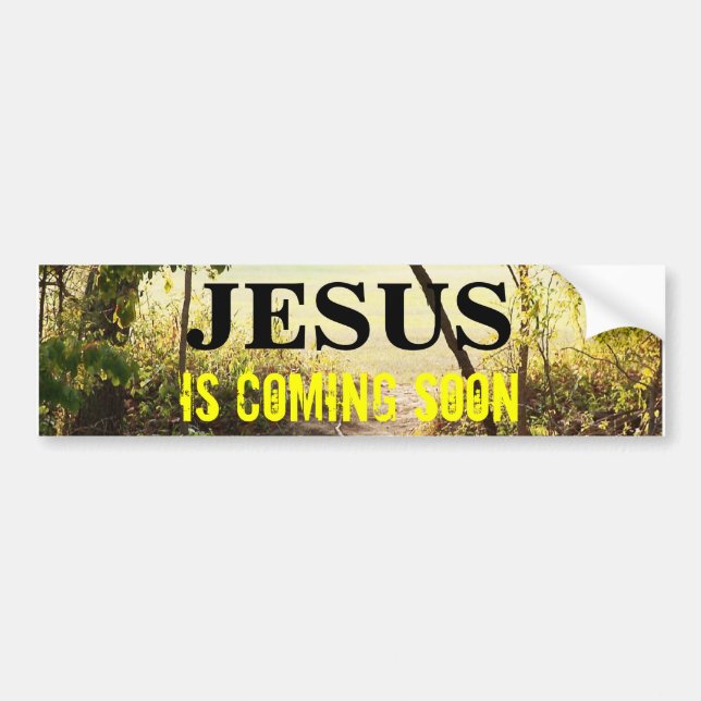 Coche JESÚS QUE VIENE PRONTO pegatina para el (Frente)