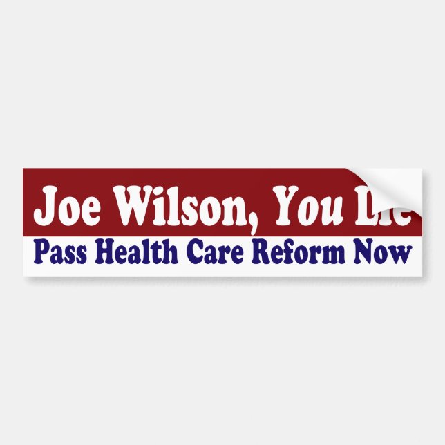 Coche Joe Wilson, usted miente pegatina para el (Frente)