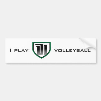 Coche Juego al voleibol D1: Pegatina para el parachoques
