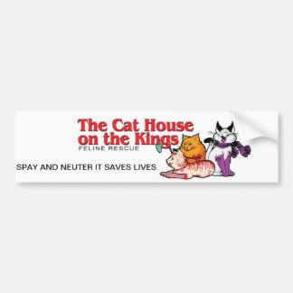 Coche La casa del gato en los reyes pegatina para el