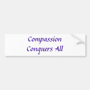 Coche La compasión conquista a toda la pegatina para el