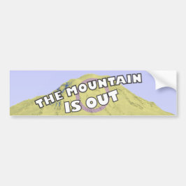 Coche La montaña está hacia fuera pegatina para el