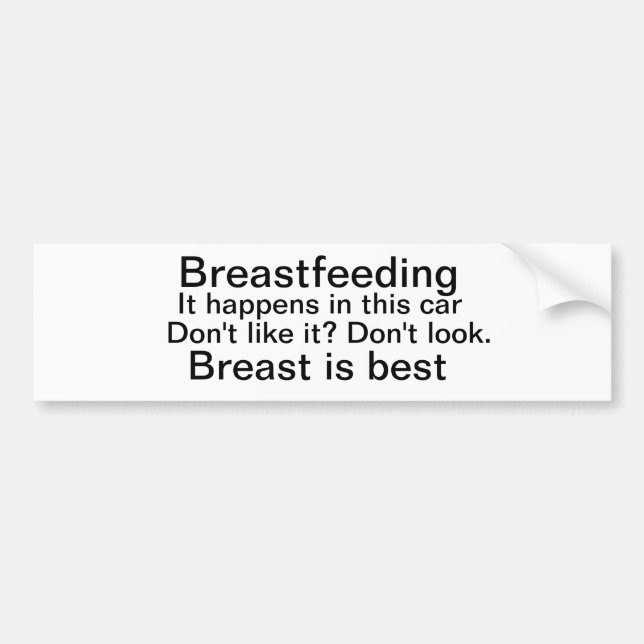 Coche La pegatina para el parachoques de amamantamiento, (Frente)