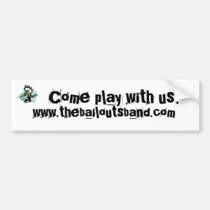 Coche La pegatina para el parachoques de los desalojos