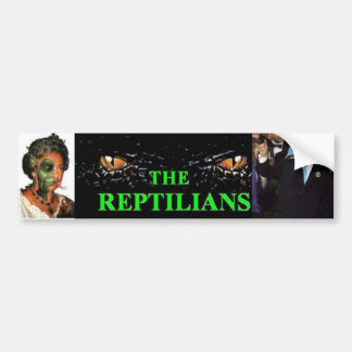 Coche La pegatina para el parachoques de los Reptilians