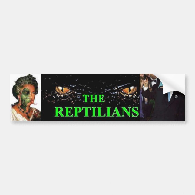 Coche La pegatina para el parachoques de los Reptilians (Frente)