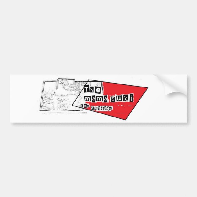 Coche La pegatina para el parachoques de mamá Suki (Frente)