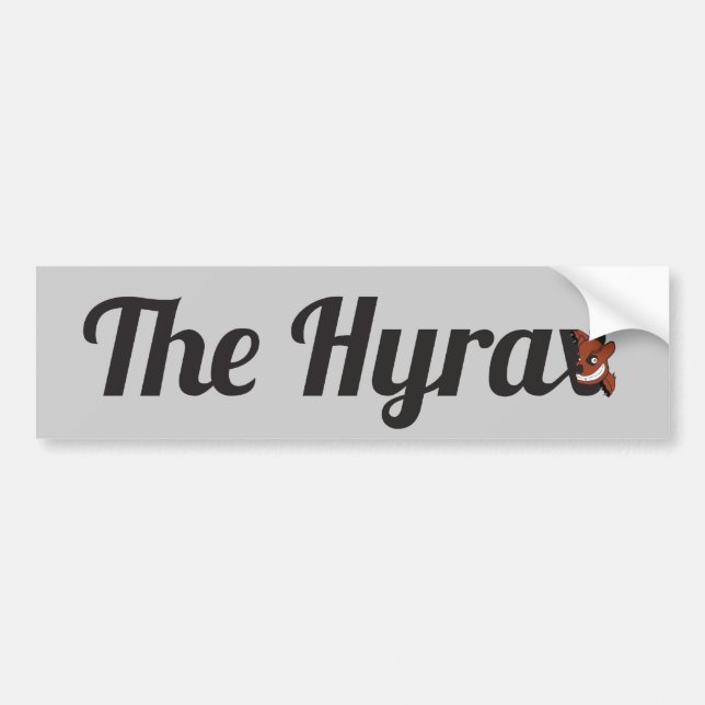 Coche La pegatina para el parachoques del Hyrax (Frente)