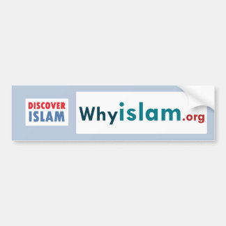 Coche La pegatina para el parachoques descubre el Islam