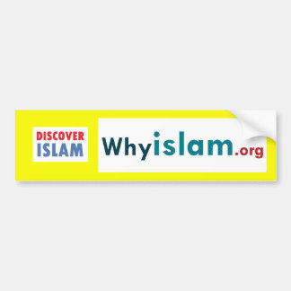 Coche La pegatina para el parachoques descubre el Islam