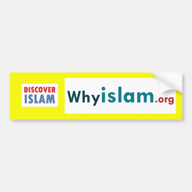 Coche La pegatina para el parachoques descubre el Islam (Frente)